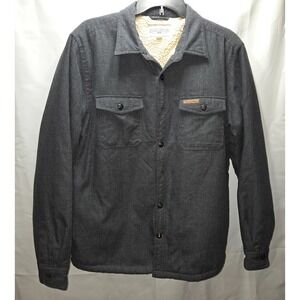 Field & Stream Fleece Lined Shirt Jacket Mens Sz Medium Gray‎ Outdoor Shacket